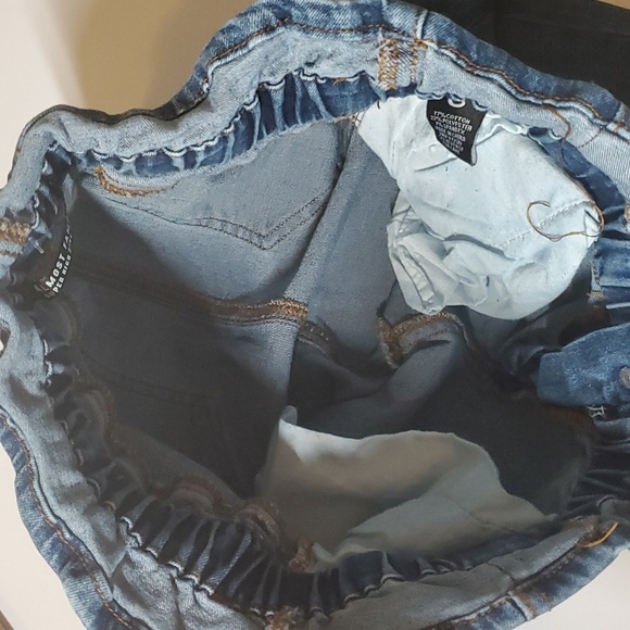 Almost Famous Denim size small S unique cuffed high rise skinny jeans - Picture 13 of 16